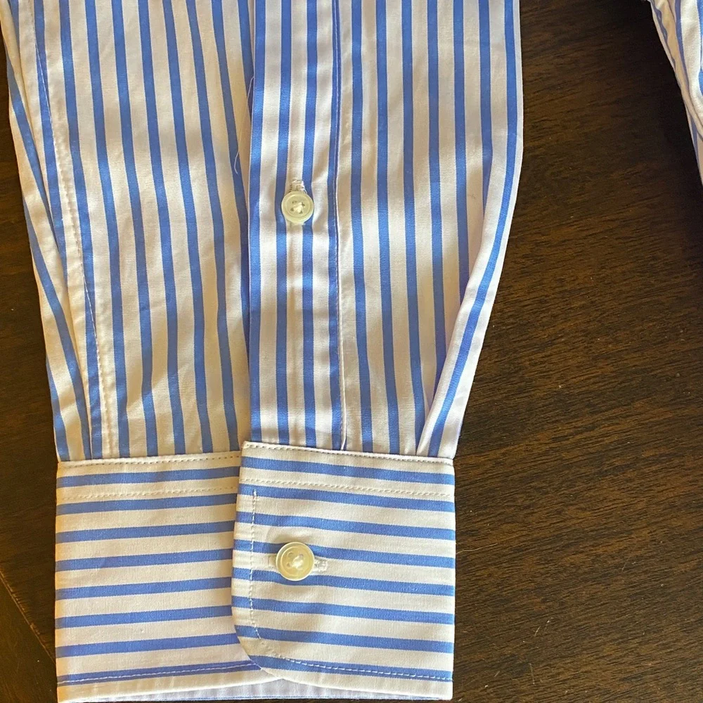 Polo Ralph Lauren Blue and White Striped Shirtdress NWT size 10 - Picture 7 of 8